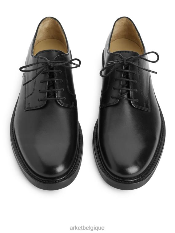 ARKET chaussures derby en cuir Hommes noir T46DR1281 chaussure