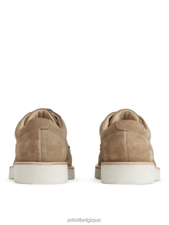 ARKET chaussures derby en daim Vibram Hommes beige T46DR1274 chaussure