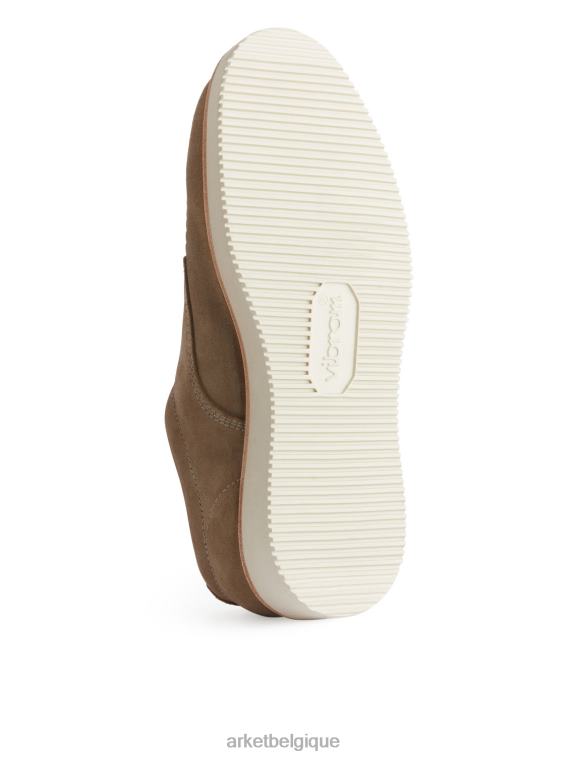 ARKET chaussures derby en daim Vibram Hommes beige T46DR1274 chaussure