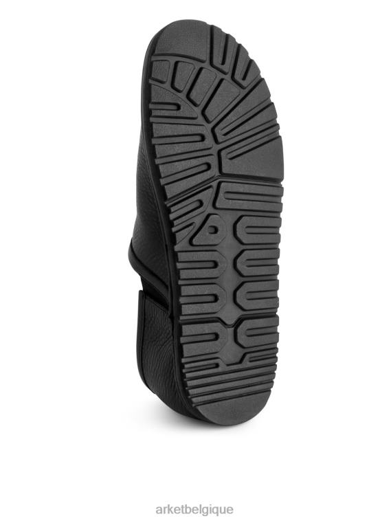 ARKET chaussures à enfiler en cuir Hommes noir T46DR1273 chaussure