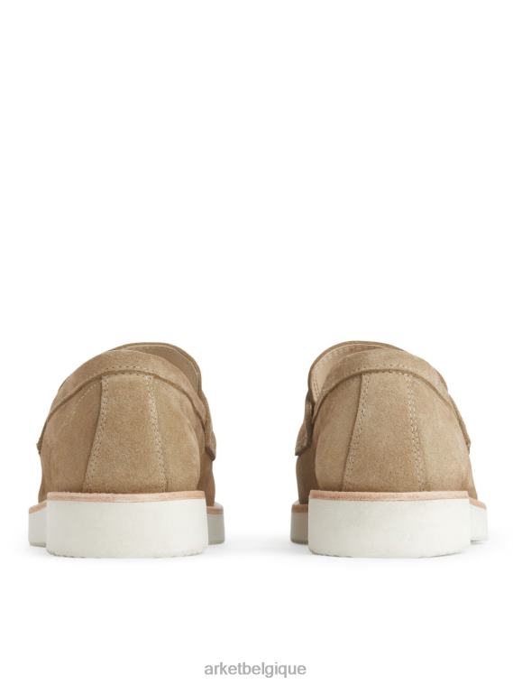 ARKET mocassins en daim Vibram Hommes beige T46DR1275 chaussure