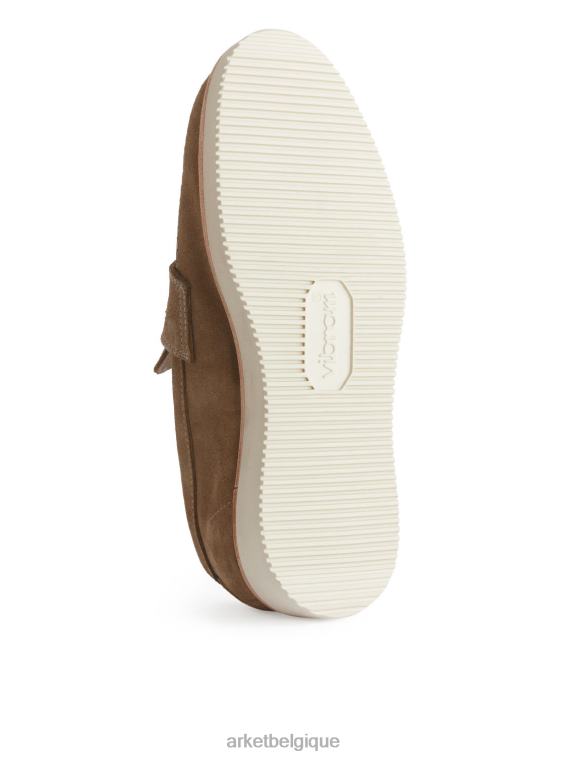 ARKET mocassins en daim Vibram Hommes beige T46DR1275 chaussure