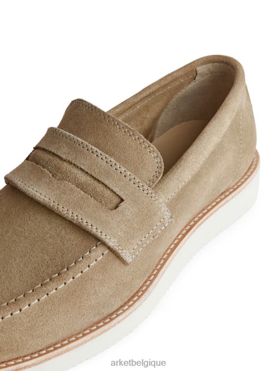 ARKET mocassins en daim Vibram Hommes beige T46DR1275 chaussure