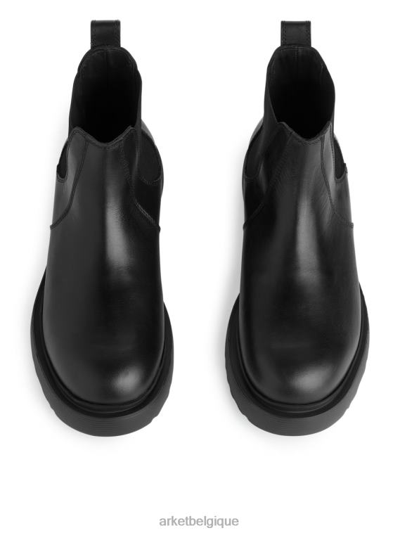 ARKET Bottes en cuir Hommes noir T46DR1278 chaussure