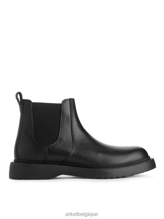 ARKET Bottes en cuir Hommes noir T46DR1278 chaussure