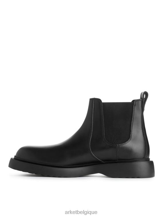 ARKET Bottes en cuir Hommes noir T46DR1278 chaussure