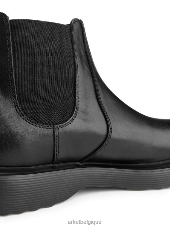 ARKET Bottes en cuir Hommes noir T46DR1278 chaussure