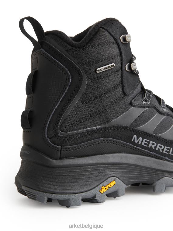 ARKET Merrell Moab Speed ​​Thermo Mid Chaussures de randonnée imperméables Hommes noir T46DR1219 chaussure