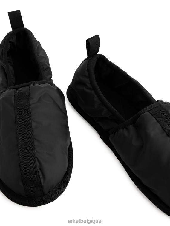 ARKET pantoufles rembourrées Hommes noir T46DR723 chaussure