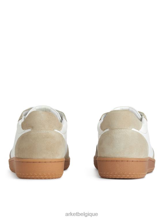 ARKET baskets en cuir Hommes blanc/beige T46DR1254 chaussure