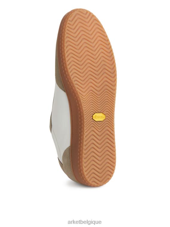 ARKET baskets en cuir Hommes blanc/beige T46DR1254 chaussure