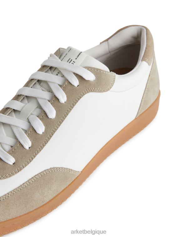 ARKET baskets en cuir Hommes blanc/beige T46DR1254 chaussure