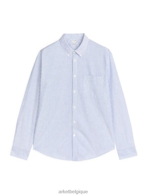 ARKET chemise oxford Hommes bleu/rayé T46DR973 vêtements