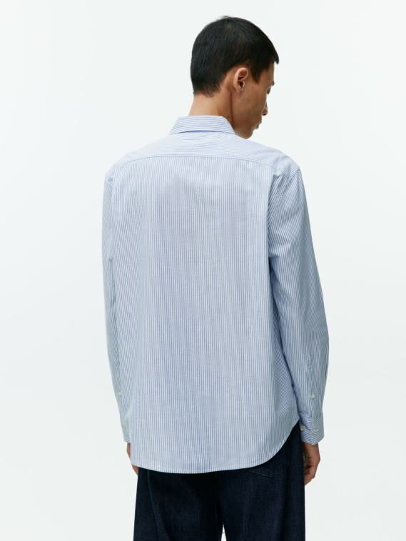 ARKET chemise oxford Hommes bleu/rayé T46DR973 vêtements