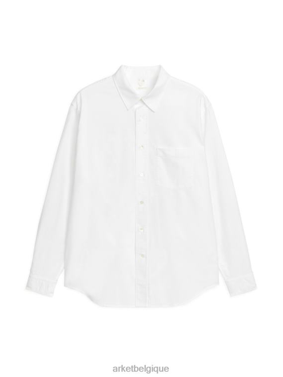 ARKET chemise oxford décontractée Hommes blanc T46DR970 vêtements