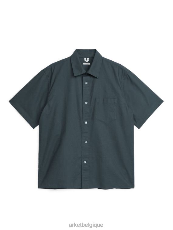 ARKET chemise oxford légère Hommes gris foncé T46DR956 vêtements