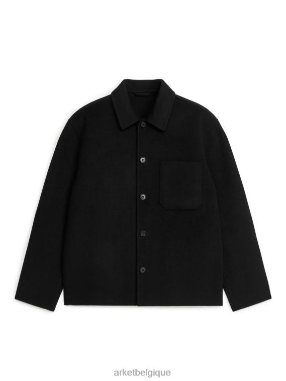 ARKET surchemise double Hommes noir T46DR963 vêtements