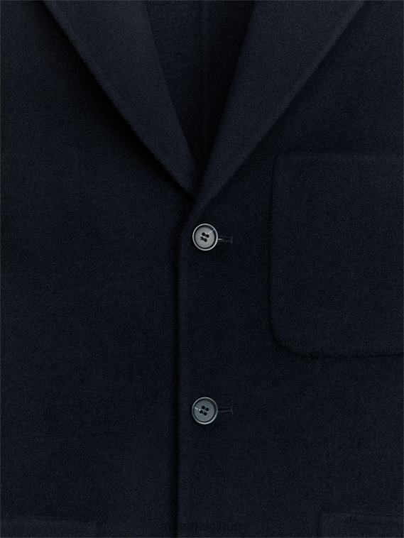 ARKET blazer en laine double face Hommes bleu foncé T46DR1149 vêtements
