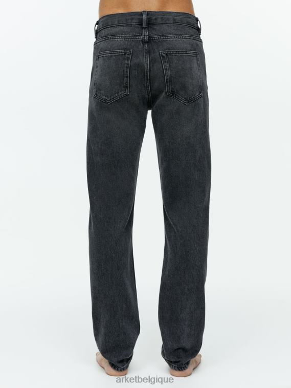 ARKET jean droit Park Regular Hommes noir délavé T46DR1097 vêtements