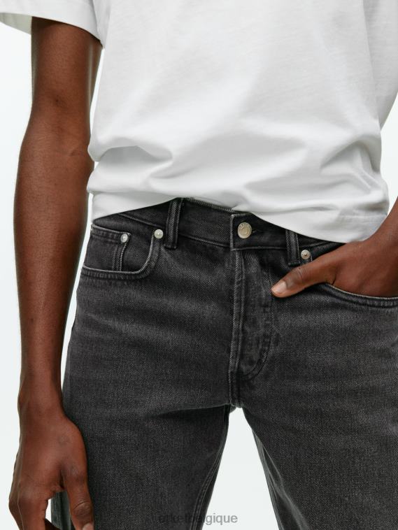ARKET jean droit Park Regular Hommes noir délavé T46DR1097 vêtements