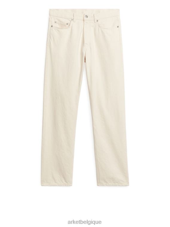 ARKET jean droit ample océan Hommes écru T46DR1095 vêtements