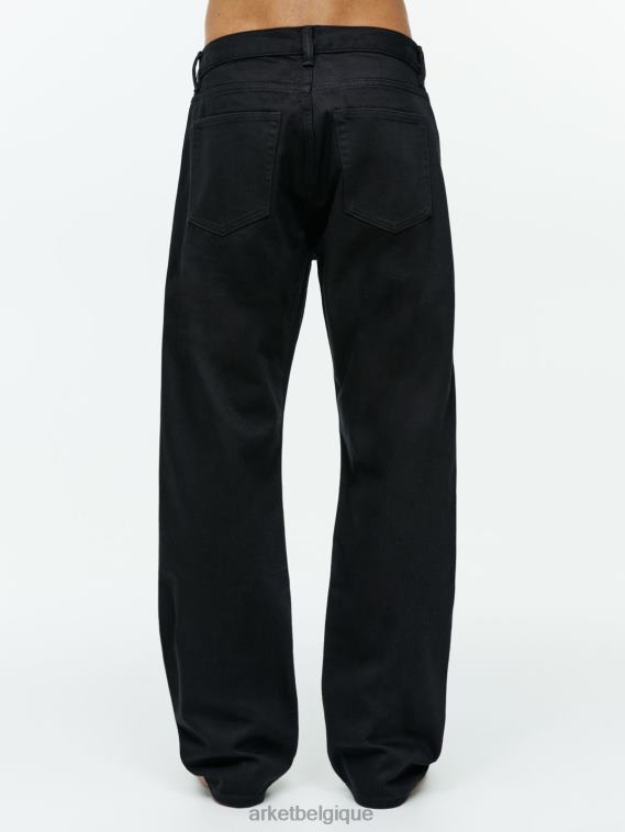ARKET jean droit ample océan Hommes noir T46DR1109 vêtements