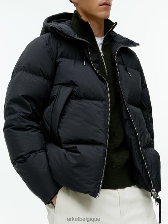 ARKET doudoune en duvet Hommes noir T46DR1172 vêtements