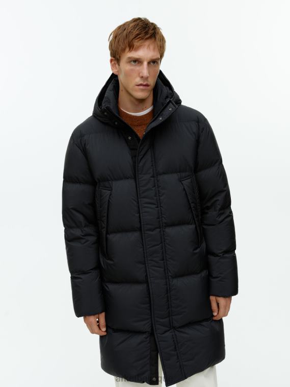 ARKET doudoune longue en duvet Hommes noir T46DR1171 vêtements