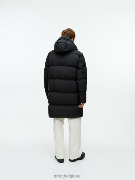 ARKET doudoune longue en duvet Hommes noir T46DR1171 vêtements