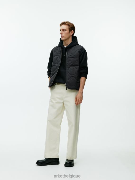ARKET gilet doublé matelassé Hommes noir T46DR1160 vêtements