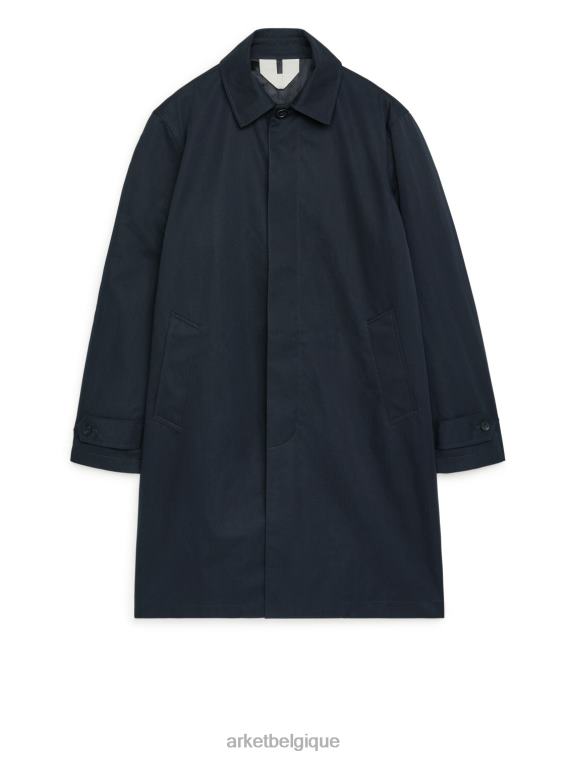 ARKET manteau de voiture mi-long Hommes bleu foncé T46DR1157 vêtements
