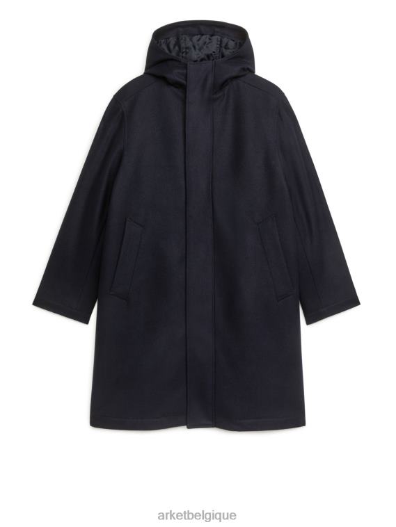 ARKET parka en laine Hommes bleu foncé T46DR1162 vêtements