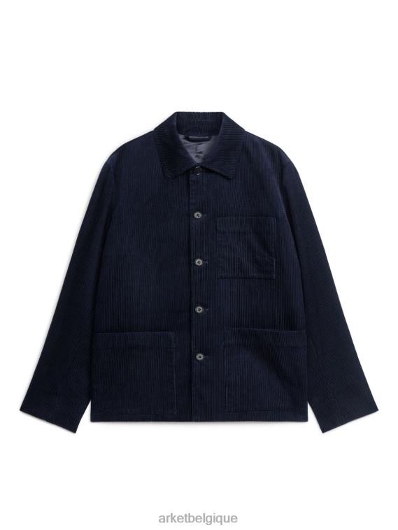 ARKET veste en velours côtelé Hommes bleu foncé T46DR1168 vêtements