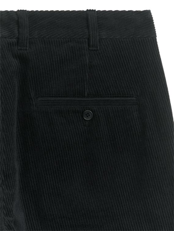 ARKET chino droit en velours côtelé Hommes noir T46DR1089 vêtements