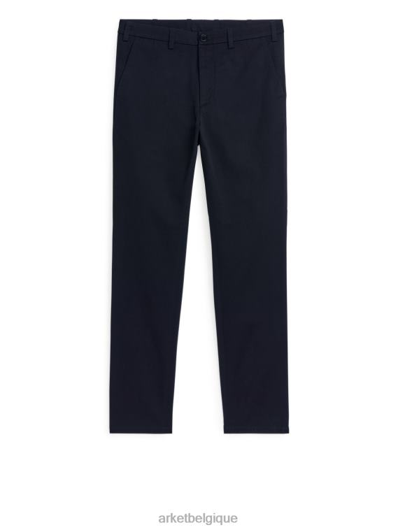 ARKET chino slim en coton Hommes bleu foncé T46DR1069 vêtements