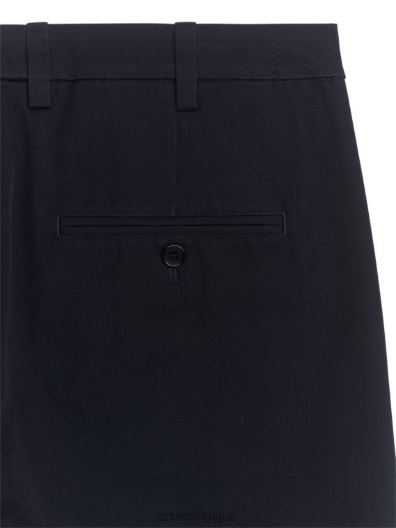 ARKET chino slim en coton Hommes bleu foncé T46DR1069 vêtements