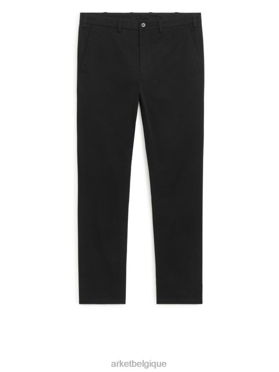 ARKET chino slim en coton Hommes noir T46DR1070 vêtements