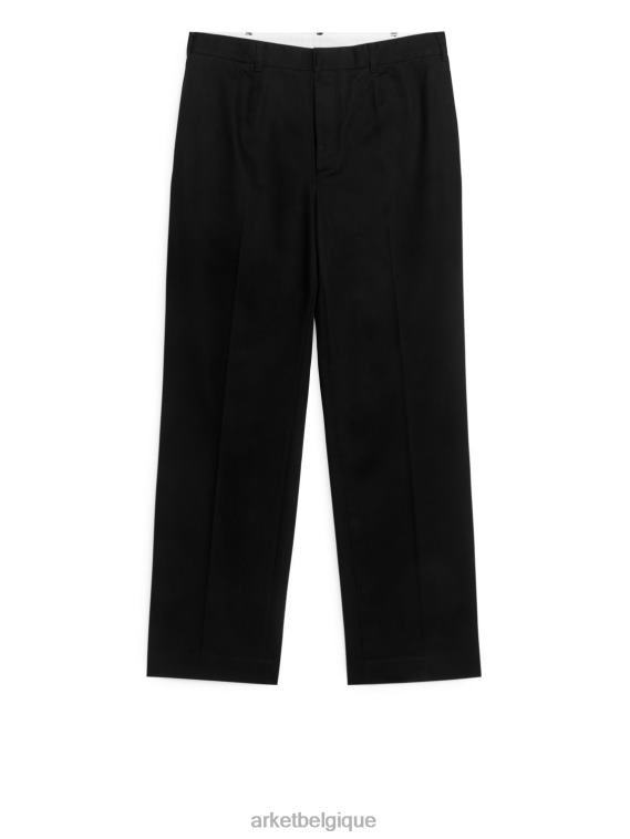ARKET pantalon ample ajusté Hommes noir T46DR1080 vêtements