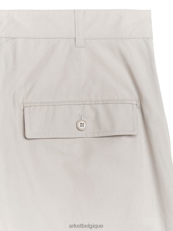 ARKET pantalon ample en coton Hommes beige T46DR1066 vêtements