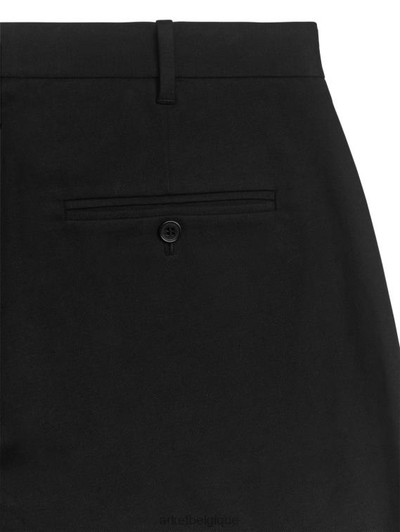 ARKET pantalon chino classique en coton stretch Hommes noir T46DR1086 vêtements