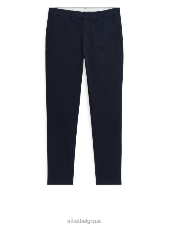 ARKET pantalon chino slim stretch Hommes bleu foncé T46DR1072 vêtements