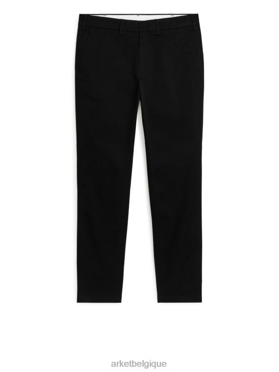 ARKET pantalon chino slim stretch Hommes noir T46DR1085 vêtements