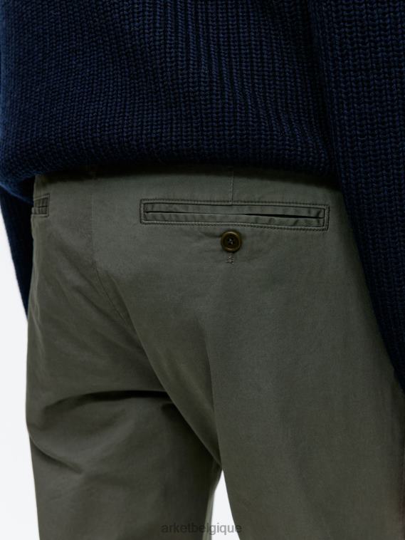 ARKET pantalon chino slim stretch Hommes vert kaki T46DR1071 vêtements