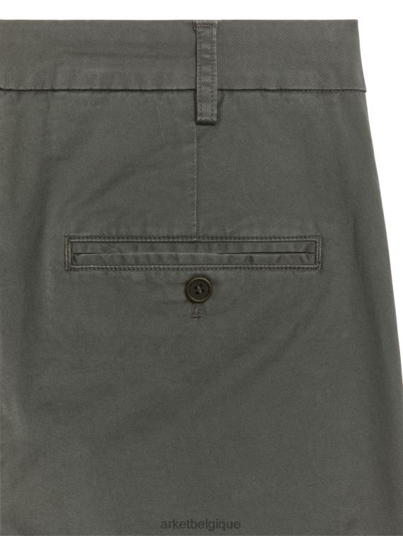 ARKET pantalon chino slim stretch Hommes vert kaki T46DR1071 vêtements