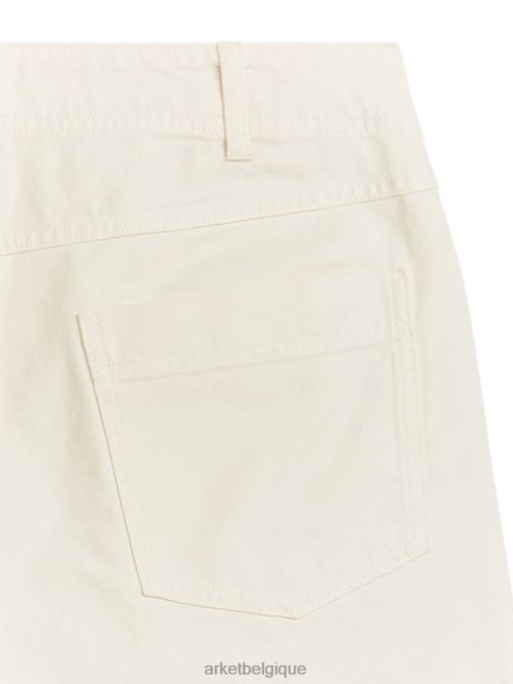 ARKET pantalon en coton Hommes blanc cassé T46DR1062 vêtements