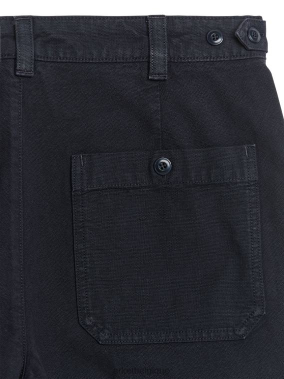 ARKET pantalon utilitaire en toile de coton Hommes bleu foncé T46DR1065 vêtements