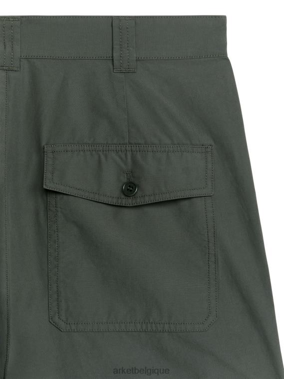 ARKET pantalon utilitaire large Hommes vert kaki T46DR1063 vêtements