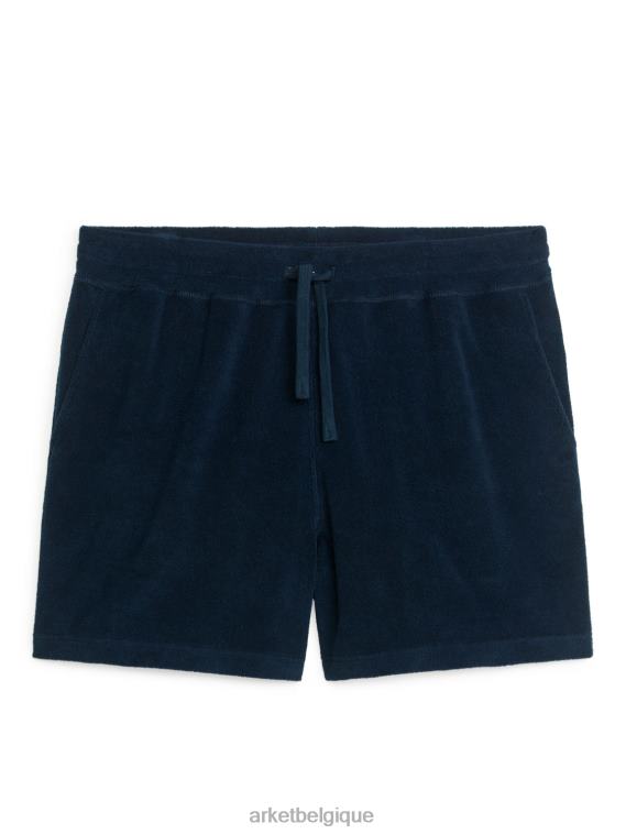 ARKET short en éponge Hommes bleu foncé T46DR1131 vêtements