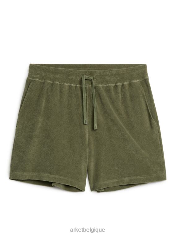 ARKET short en éponge Hommes vert T46DR1132 vêtements