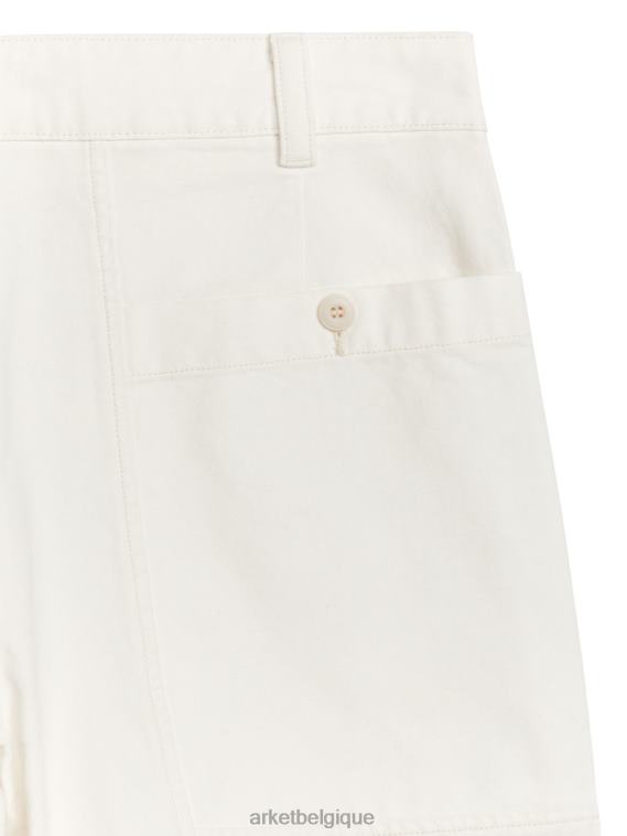 ARKET short utilitaire en coton Hommes blanc T46DR1113 vêtements